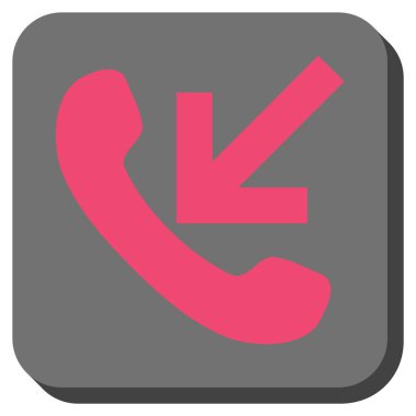 Gelen aramayı yuvarlak kare vektör simgesi