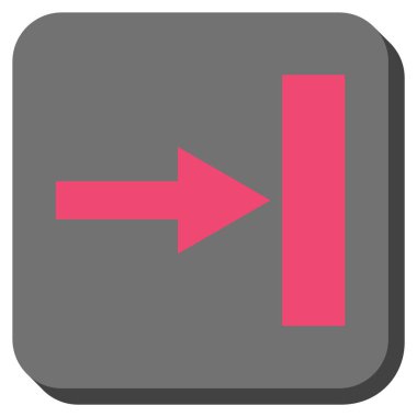 Kare vektör simgesi sağ yuvarlak taşı