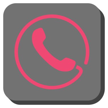 Yuvarlatılmış Kare vektör simge telefon