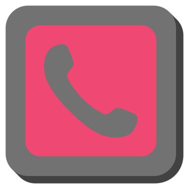 Yuvarlatılmış Kare vektör simge telefon