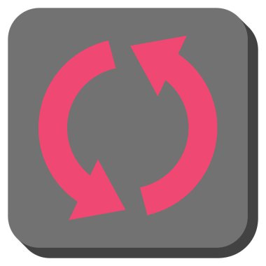 Geri dönüşüm yuvarlatılmış kare vektör simgesi