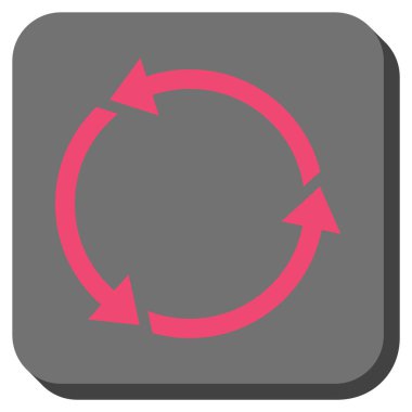 Geri dönüşüm yuvarlatılmış kare vektör simgesi