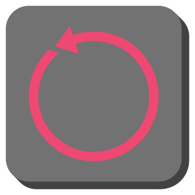 CCW yuvarlatılmış kare vektör simge döndürmek