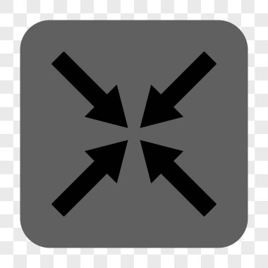 Merkezi okları yuvarlak kare düğme