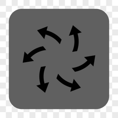 Santrifüj okları yuvarlak kare düğme