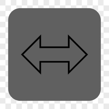 Exchange yatay yuvarlak kare düğme