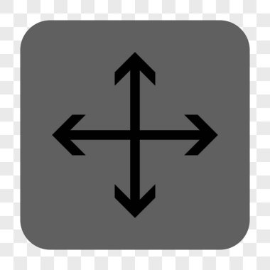 Genişletin okları yuvarlak kare düğme