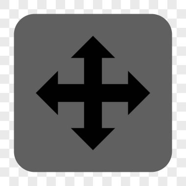 Genişletin okları yuvarlak kare düğme