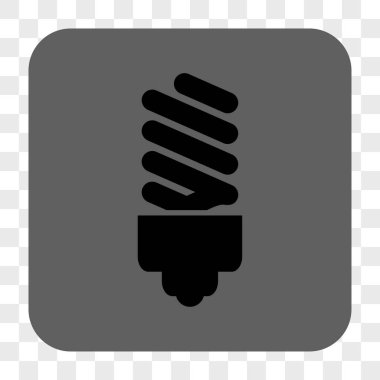 Floresan ampul yuvarlak kare düğme