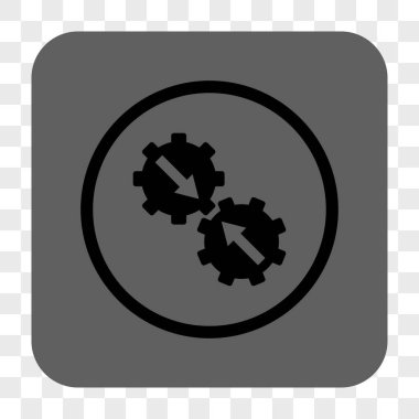 Dişli Tümleştirme yuvarlak kare düğme