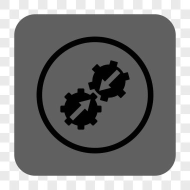 Dişli Tümleştirme yuvarlak kare düğme