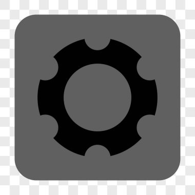 Dişli yuvarlak kare düğme