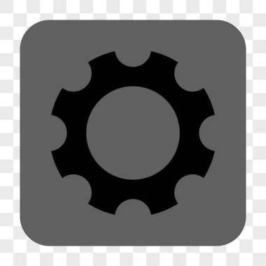 Dişli yuvarlak kare düğme