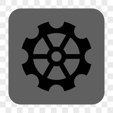 Dişli yuvarlak kare düğme