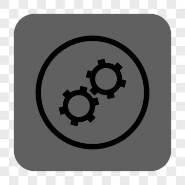 Gears'ı yuvarlak kare düğme