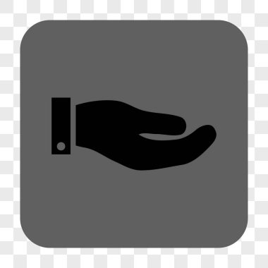 El yuvarlak kare düğme