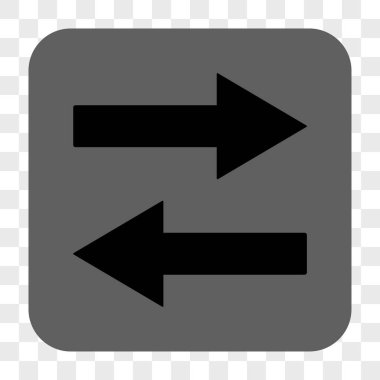 Yatay Çevir okları yuvarlak kare düğme