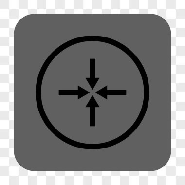 Kare düğme etkisi okları yuvarlak