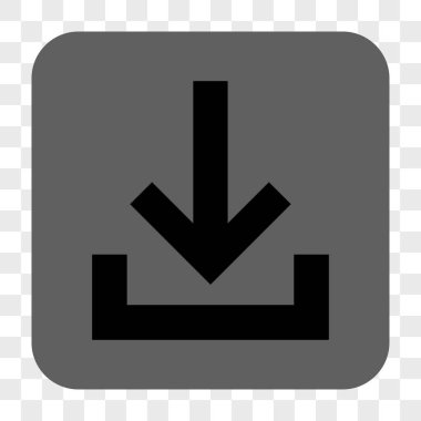 Gelen kutusu yuvarlak kare düğme