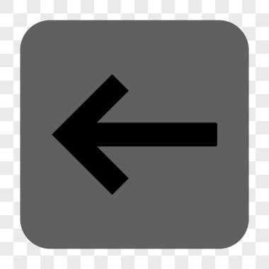 Sol ok yuvarlak kare düğme