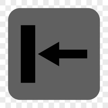 Hareket sol yuvarlak kare düğme