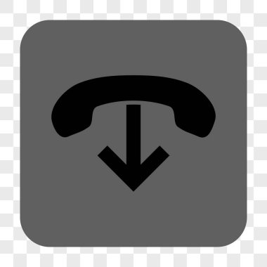 Yuvarlatılmış Kare düğme telefon asmak