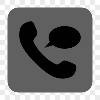 Telefon mesajı yuvarlak kare düğme