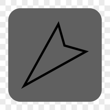 İşaretçi sol aşağı kare düğme yuvarlak