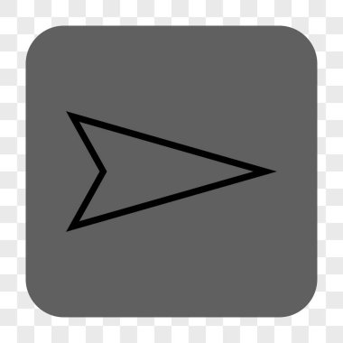 Kare düğme işaretçi sağ yuvarlak