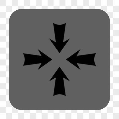 Oklar yuvarlak kare düğme azaltmak