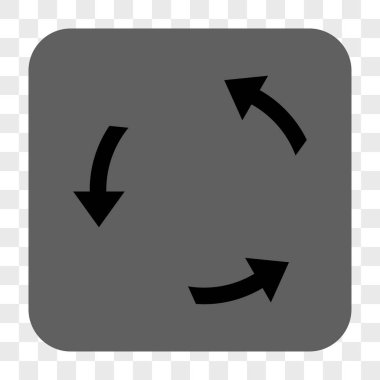 Döndürme Ccw yuvarlak kare düğme