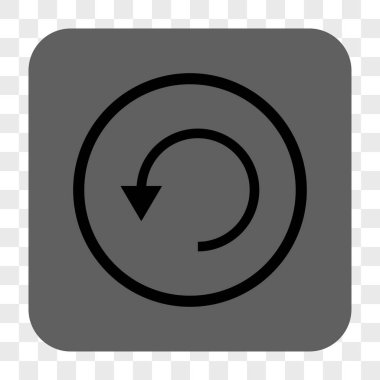 Döndürme Ccw yuvarlak kare düğme