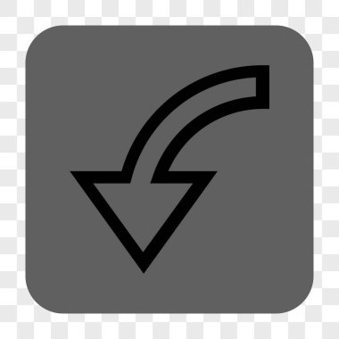 Sola Döndür yuvarlak kare düğme