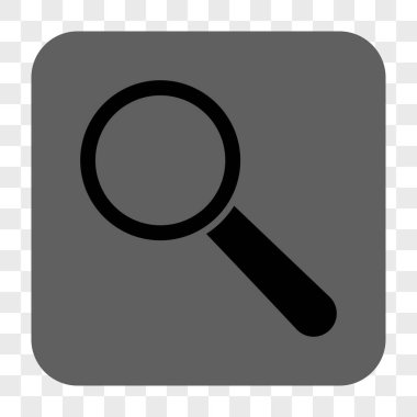 Arama aracı yuvarlak kare düğme