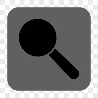 Arama aracı yuvarlak kare düğme