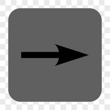 Keskin ok sağ yuvarlak kare düğme