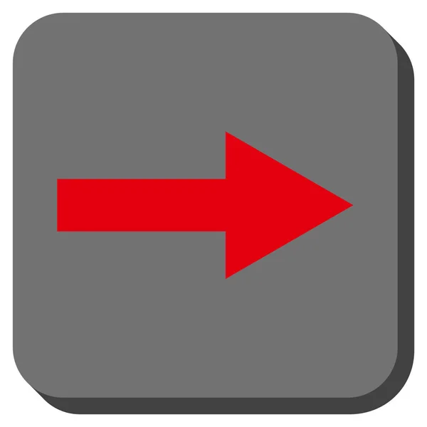 Pijl rechts afgerond vierkant Vector Icon — Stockvector