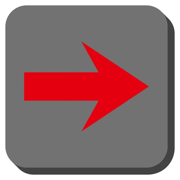 Freccia Icona vettoriale quadrata arrotondata destra — Vettoriale Stock
