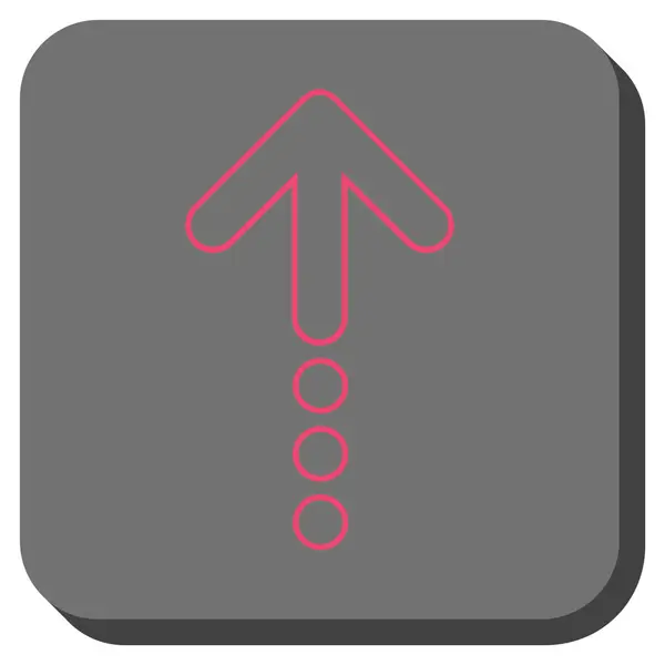 Stuur afgeronde vierkante Vector Icon — Stockvector