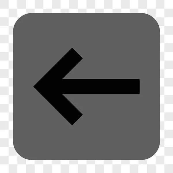 Кнопка "Left Arrow Rounded Square" — стоковый вектор