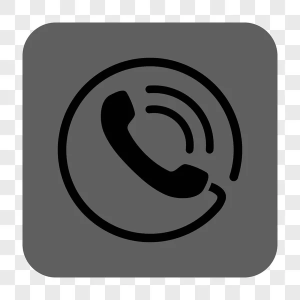 电话圆形方形按钮 — 图库矢量图片