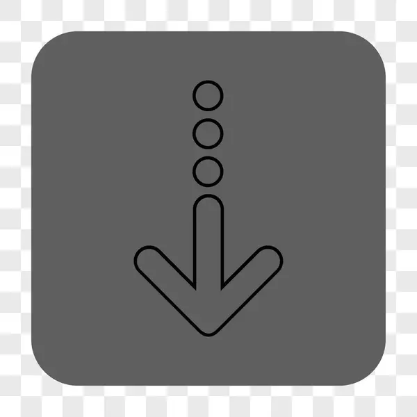Надіслати закруглену квадратну кнопку — стоковий вектор