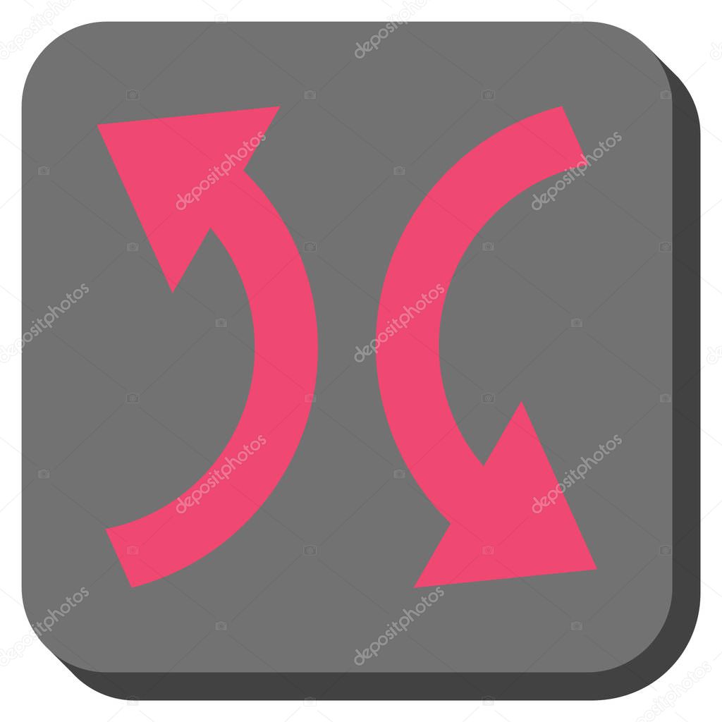 Exchange Arrows Rounded Square Vector Icon