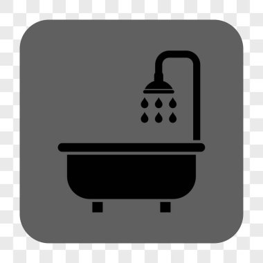 Duş Banyo yuvarlak kare düğme