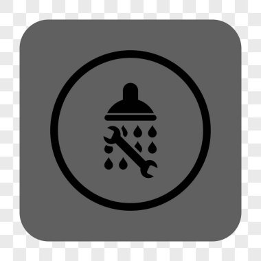 Duş sıhhi tesisat yuvarlak kare düğme