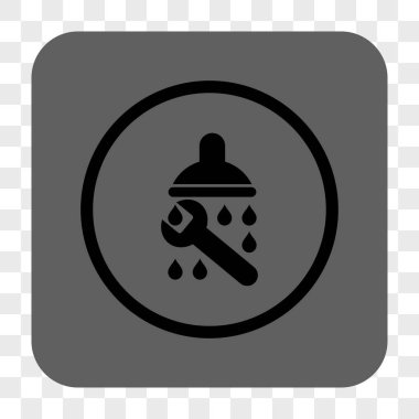 Duş sıhhi tesisat yuvarlak kare düğme