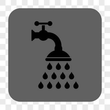 Duş musluk yuvarlak kare düğme