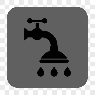 Duş musluk yuvarlak kare düğme