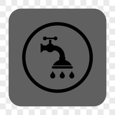 Duş musluk yuvarlak kare düğme