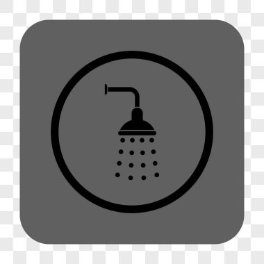 Duş yuvarlak kare düğme